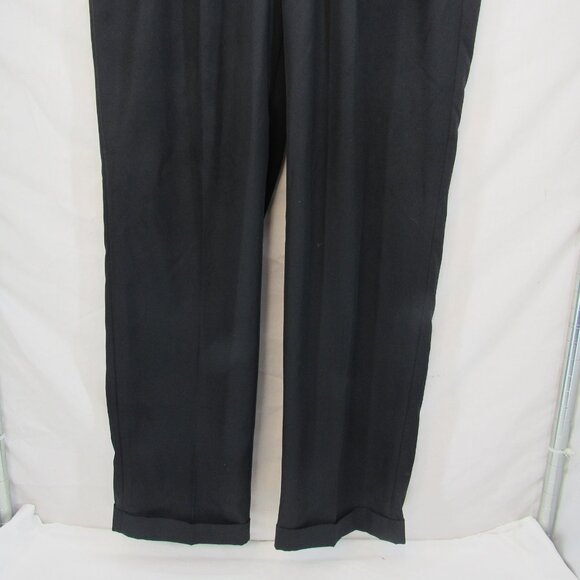 Alan Flusser Golf Men's Black Roll Cuff Pleated Front Golf Pant Size 38X34 - Picture 4 of 11